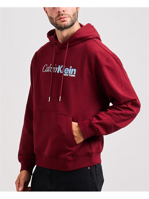 Calvin Klein men's hoodie sweatshirt with logo CALVIN KLEIN | LV04LD241GWCV